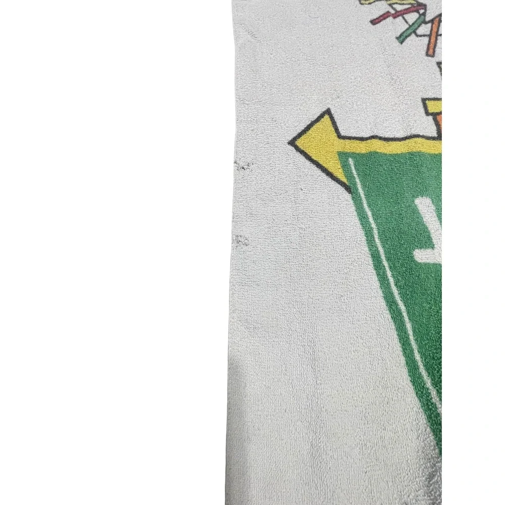 Vintage Stolen From Holiday Inn Beach Towel Retro Great Sign Hotel Memorabilia